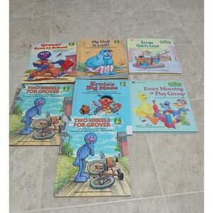 Vintage Sesame Street Book Lot 1980s